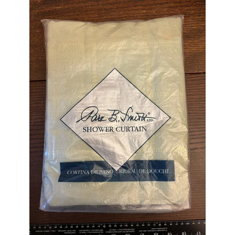NEW Park B. Smith Classic Cortina Meadow‎ Cotton Shower Curtain 72